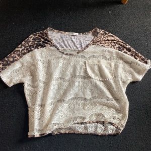 Charlotte Russe vintage boho crop top
